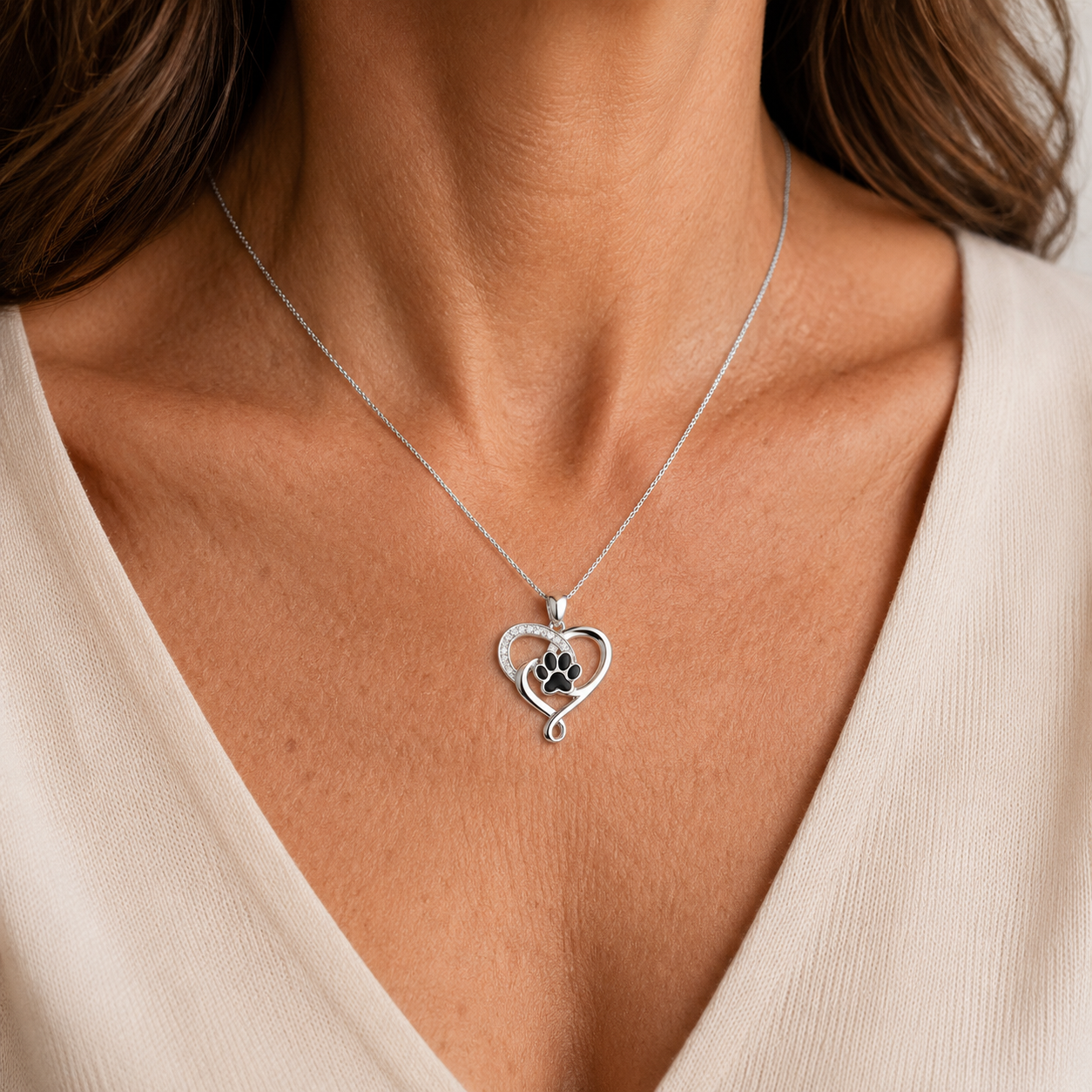 Heart & Paw Necklace