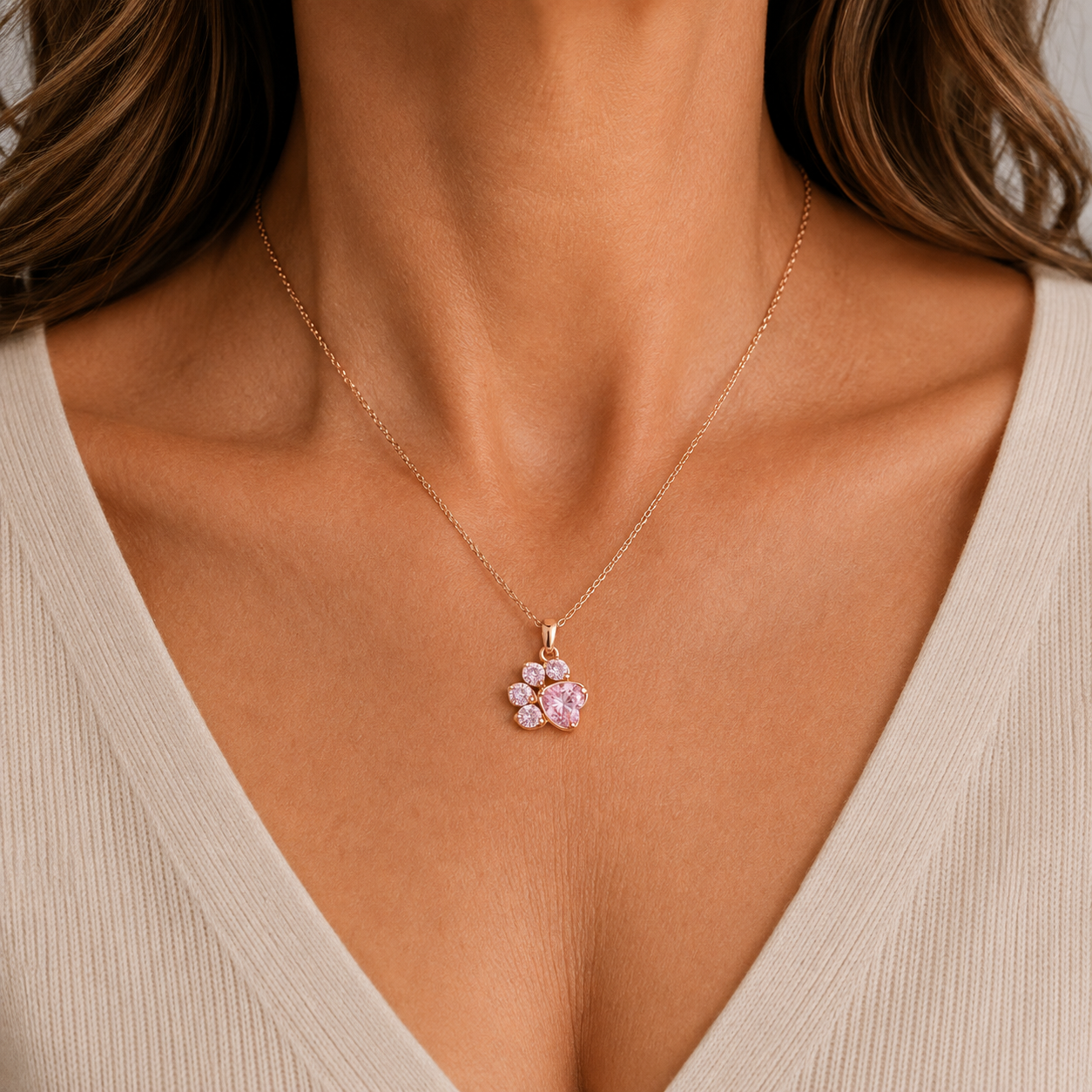Blossom Paw Necklace