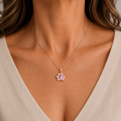 Blossom Paw Necklace