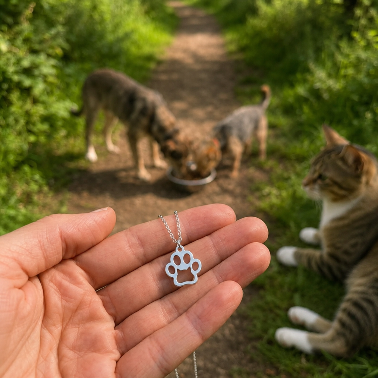 Peace Paw Necklace